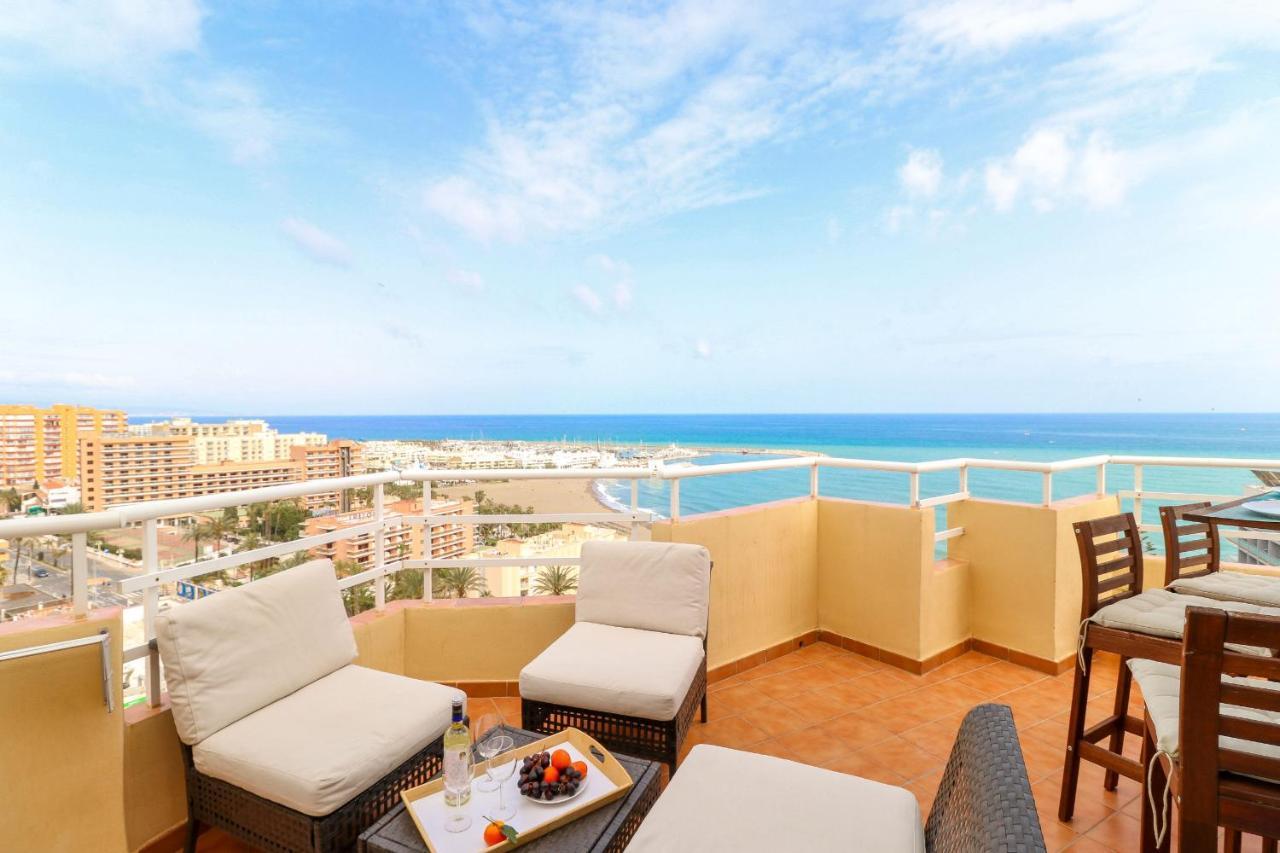 Penthouse With Panoramic Views - Puerto Marina Apartment เบนัลมาเดนา ภายนอก รูปภาพ